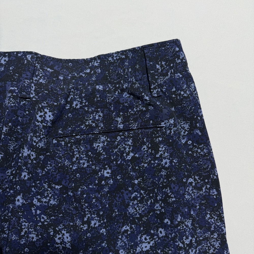 Under Armour Men's Golf Shorts Size 32 Navy Blue Floral Camo Print Stretch - Picture 8 of 10